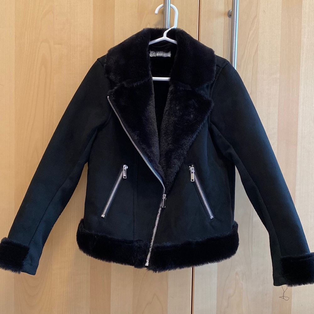 H & M Girl’s Black moto jacket